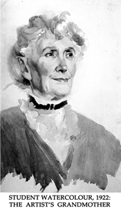 Eric Fraser - Portrait of the artist's grandmother, 1922